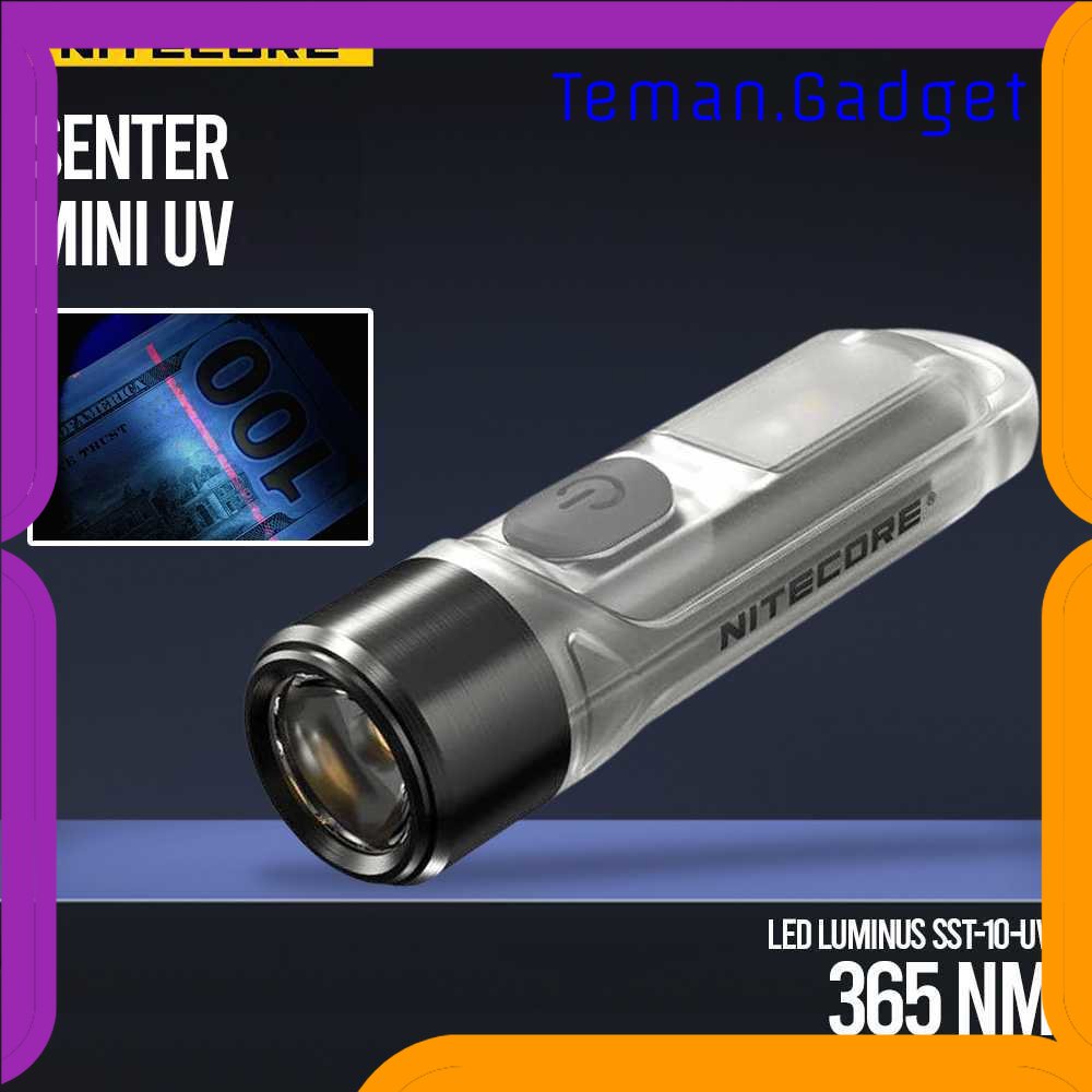 TG - LMP NITECORE Senter Mini UV Flashlight LED IP66 130mAh 365nm 1000mW - TIKI UV