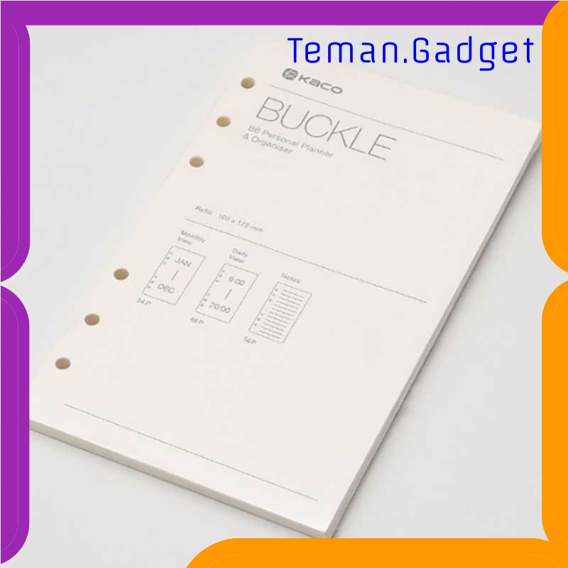 TG - ATK KACO BUCKLE B6 Kertas Refil Personal Planner 64 Lembar