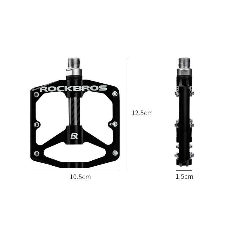 Pedal Sepeda Aluminium Alloy Non Slip - 12EBK - Black