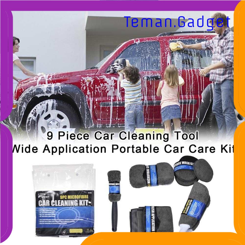 TG - OTO ProUser Car Wash Cleaning Kit Spons Cuci Mobil 9 PCS - CC200