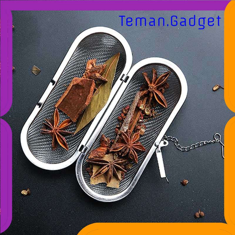 TG - DPR JETTING Filter Saringan Teh Reusable Tea Infuser Strainer Ellipse - M218
