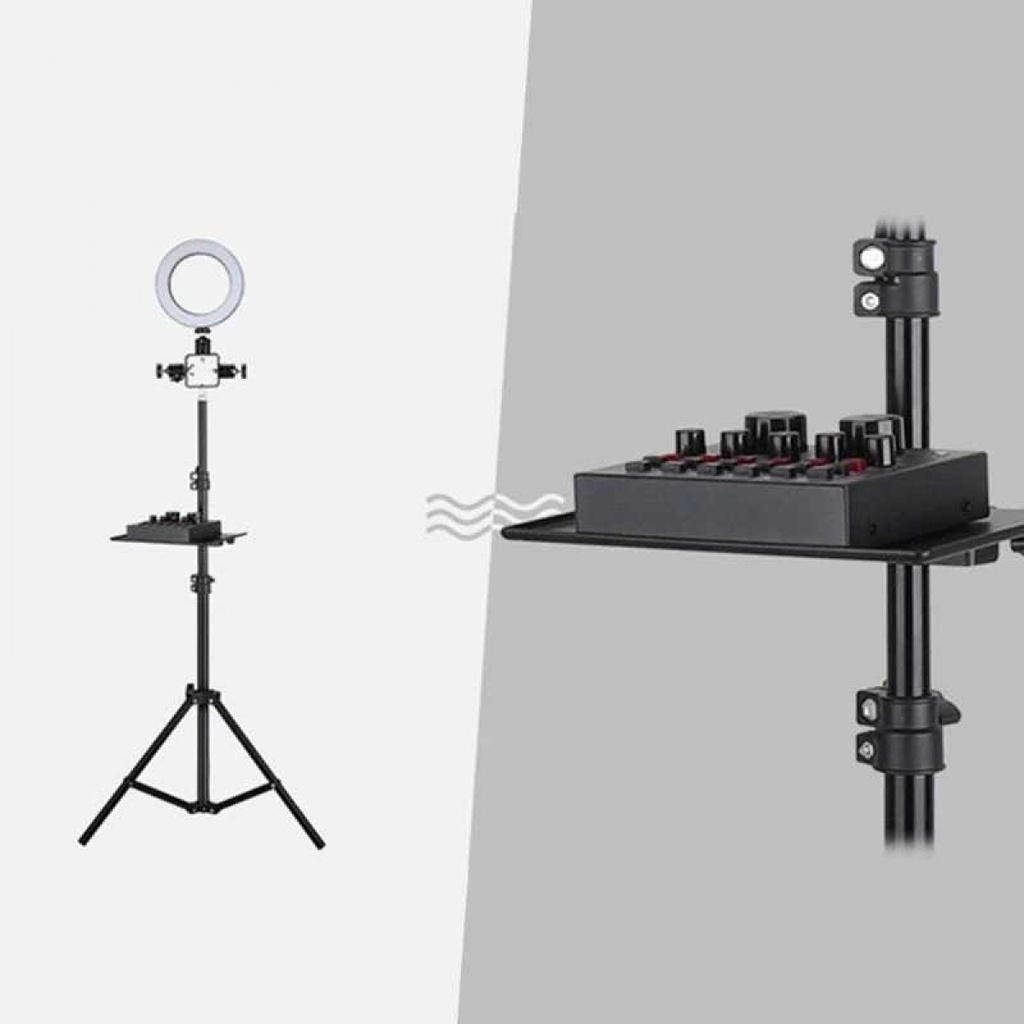 Tatakan Jepit Tripod Serbaguna Sound Card Tray Clamp Holder