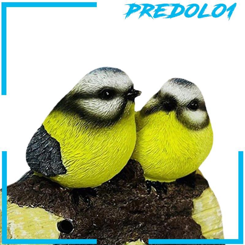 [Predolo1] Patung Ornamen Burung LED Patung Dekorasi Patung Burung Untuk Teras Rumah Bonsai