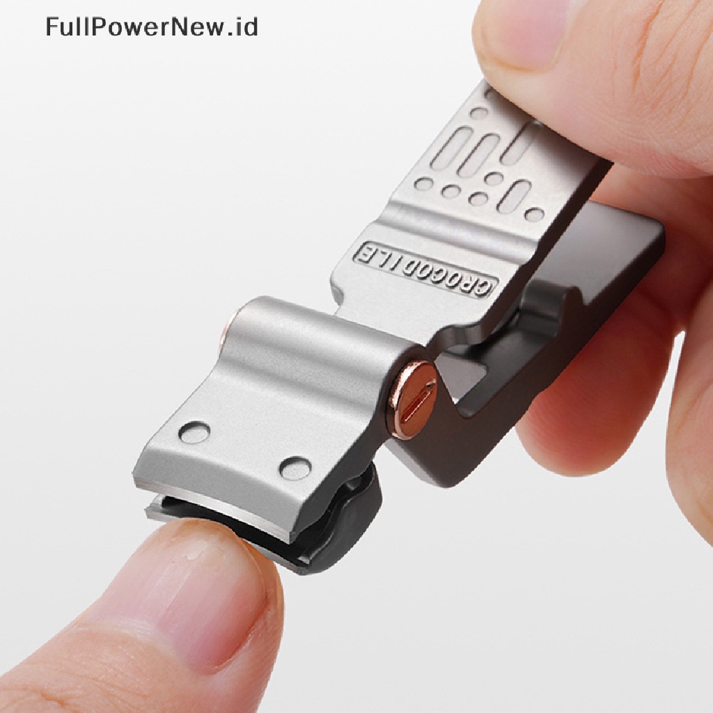 Power Gunting Kuku Rahang Lebar Berbentuk Buaya Bahan Stainless Steel Manicure Cutter ID