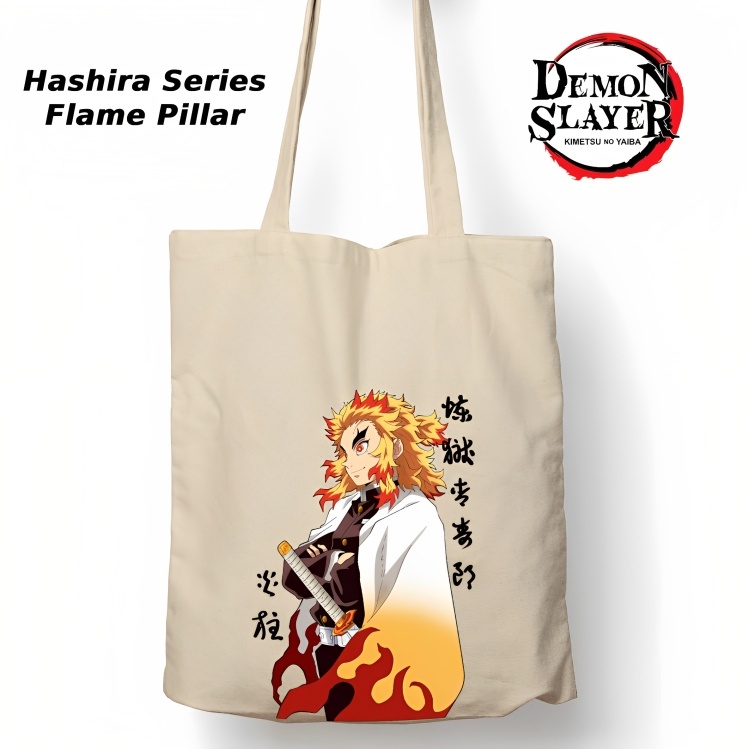 Totebag Anime Kimetsu no yaiba Hashira Series Tote bag premium Totebag zipper totebag velcro Termurah tote bag resleting