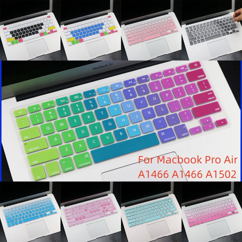 Cocok Untuk Macbook Pro Air A1466 A1466 A1502 Penutup Keyboard Silikon Tahan Air Film Tahan Debu