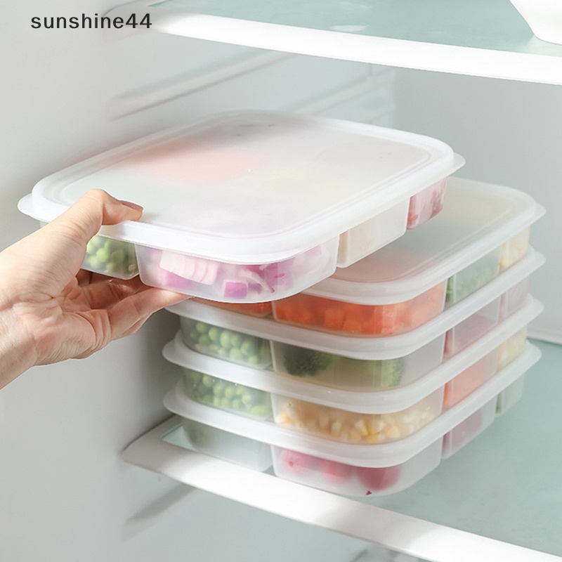 Sunshine Kotak Penyimpanan Buah Makanan Portable Kompartemen Kulkas Freezer Organizers ID