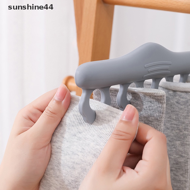 Sunshine al Windproof Clothes Clip Drying Rack Rak Gantungan Kaos Kaki ID