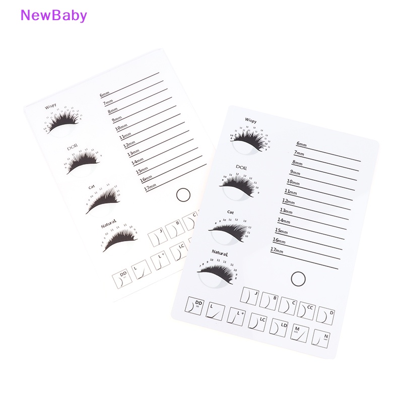 Newbaby 1PC Acrylic Eyelash Holder Pallet Eyelash Extension Lem Palet Tempat Bulu Mata ID