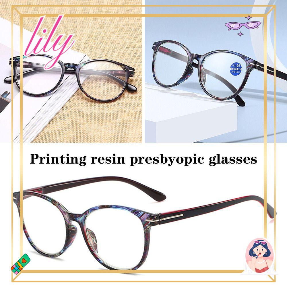 Lily Kacamata Baca Nyaman Portable Elegan Vintage Ultra Ringan Frame