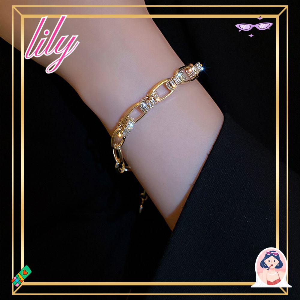 Lily Gelang Ladies Luxury Cubic Zirconia Kristal Adjustable