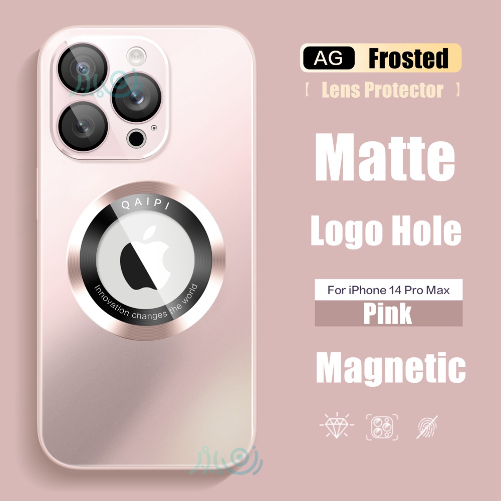 IPHONE Casing Hp Kaca Buram AG Premium Untuk Iphone13 14 Pro Max Casing Iphone11 12 Pro Max Pelindung Kamera Matt Back Cover