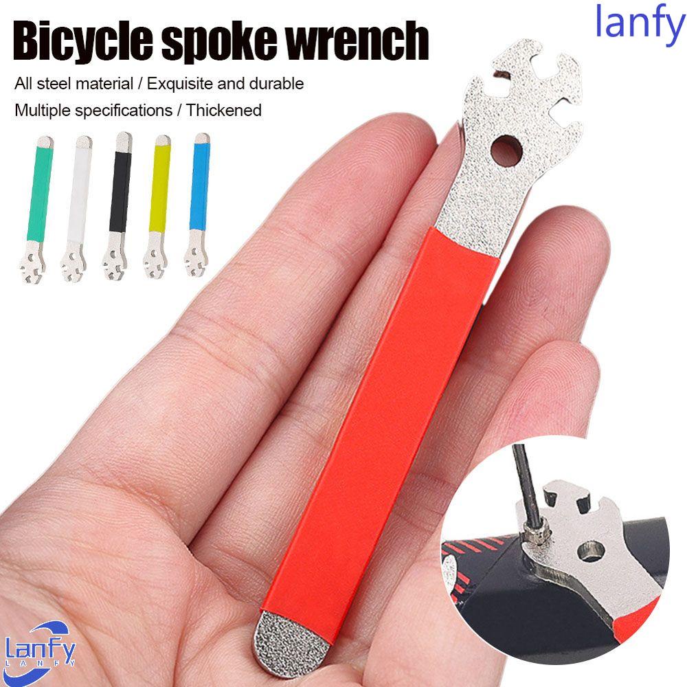 Lanfy Kunci Jari Jari Sepeda Alat Perbaikan Sepeda Cycling Repair Tool Cycling Bike Removal Wrench Bike Spoke Nipple Key Spanner Alat Sepeda Spanner Bike Wheel Rim Spanner