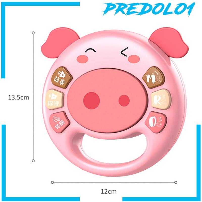 [Predolo1] Mainan Drum Bayi Menyala Piano Musik Drum Portable Untuk Anak Newborn Perempuan