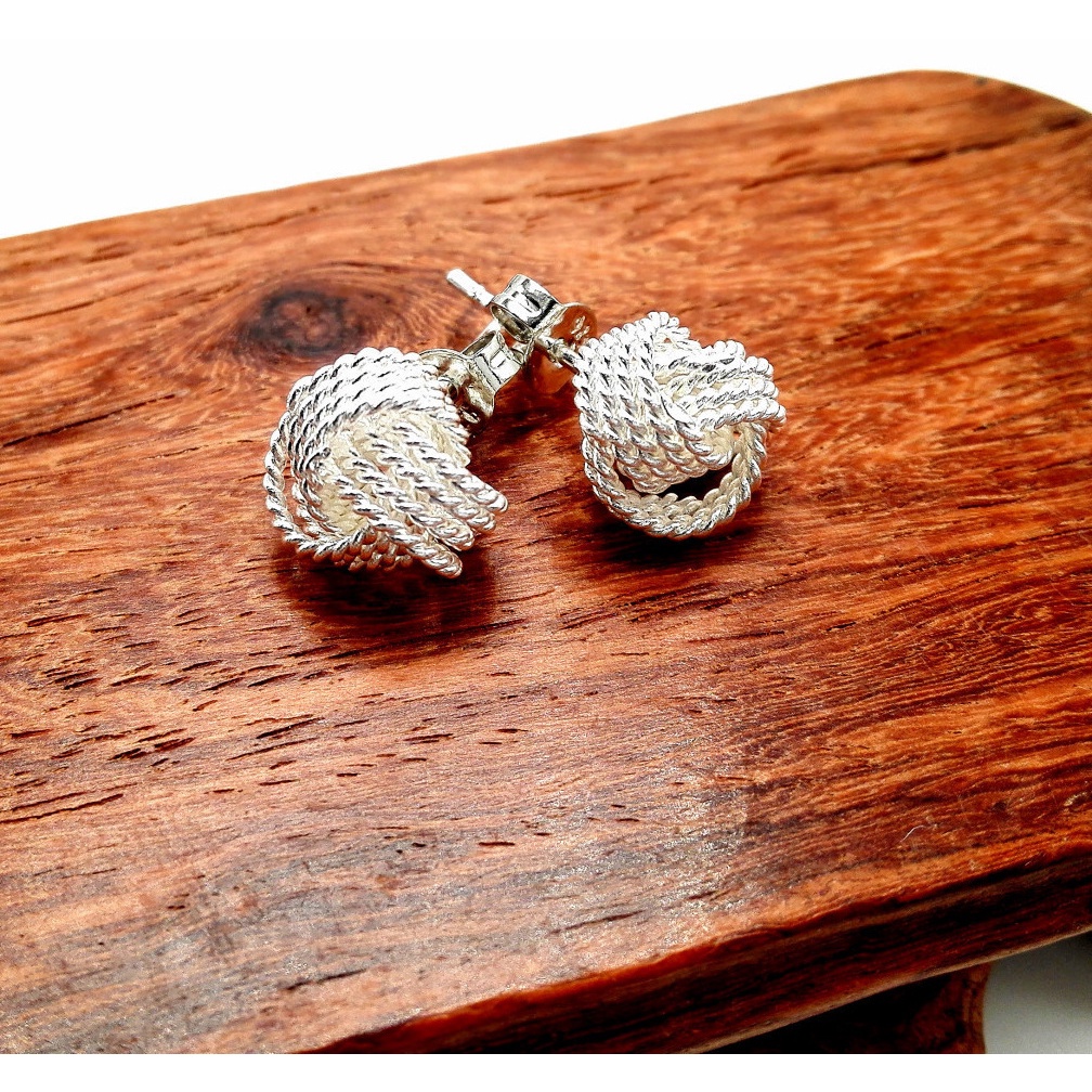 Goldkingdom Aksesoris Perhiasan Fashion Ready Stock Anting Tennis Mesh Dengan Plating Perak Untuk Pencegahan Alergi Dan Desain Minimalis
