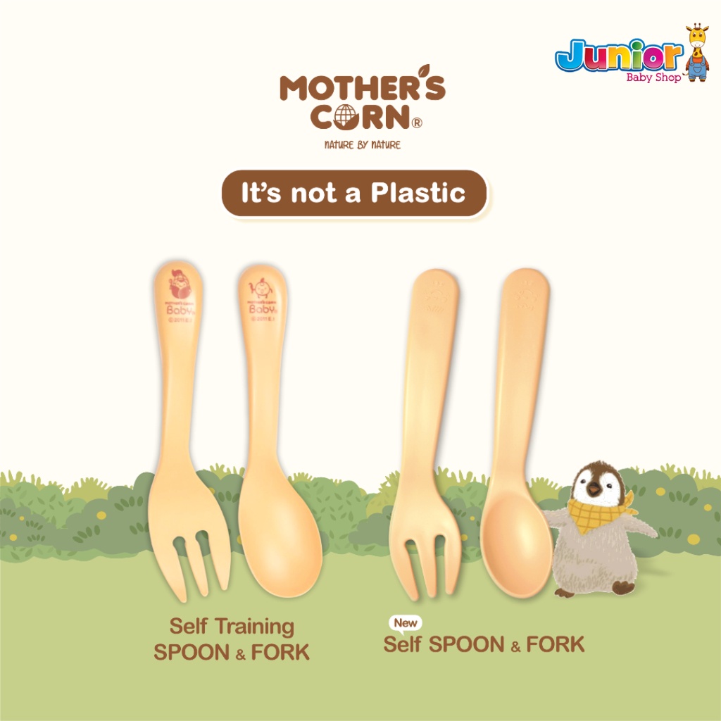 Mothers Corn New Self Spoon &amp; Fork Set