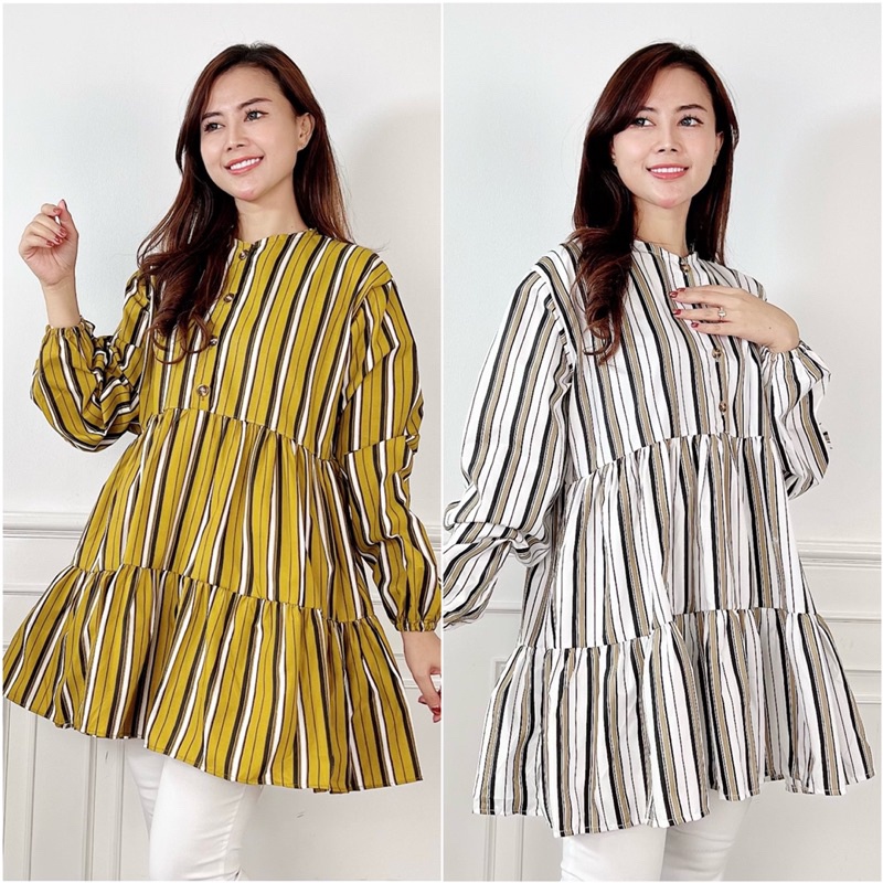 BEFAST - ZEC OOTD WANITA BLOUSE SINA / Paflova Blouse / Pakaian Wanita Mulsimah / Blouse Oversize Kekinian Remaja ABG Trendy / Fashion Kekinian Wanita / Outfit Daily Wanita Kerja