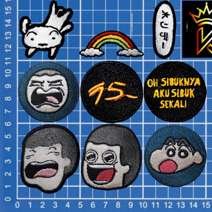 EMBLEM BORDIR CHARACTER/LOGO BORDIR/PATCH CHARACTER/PATCH ANIME/LUCU