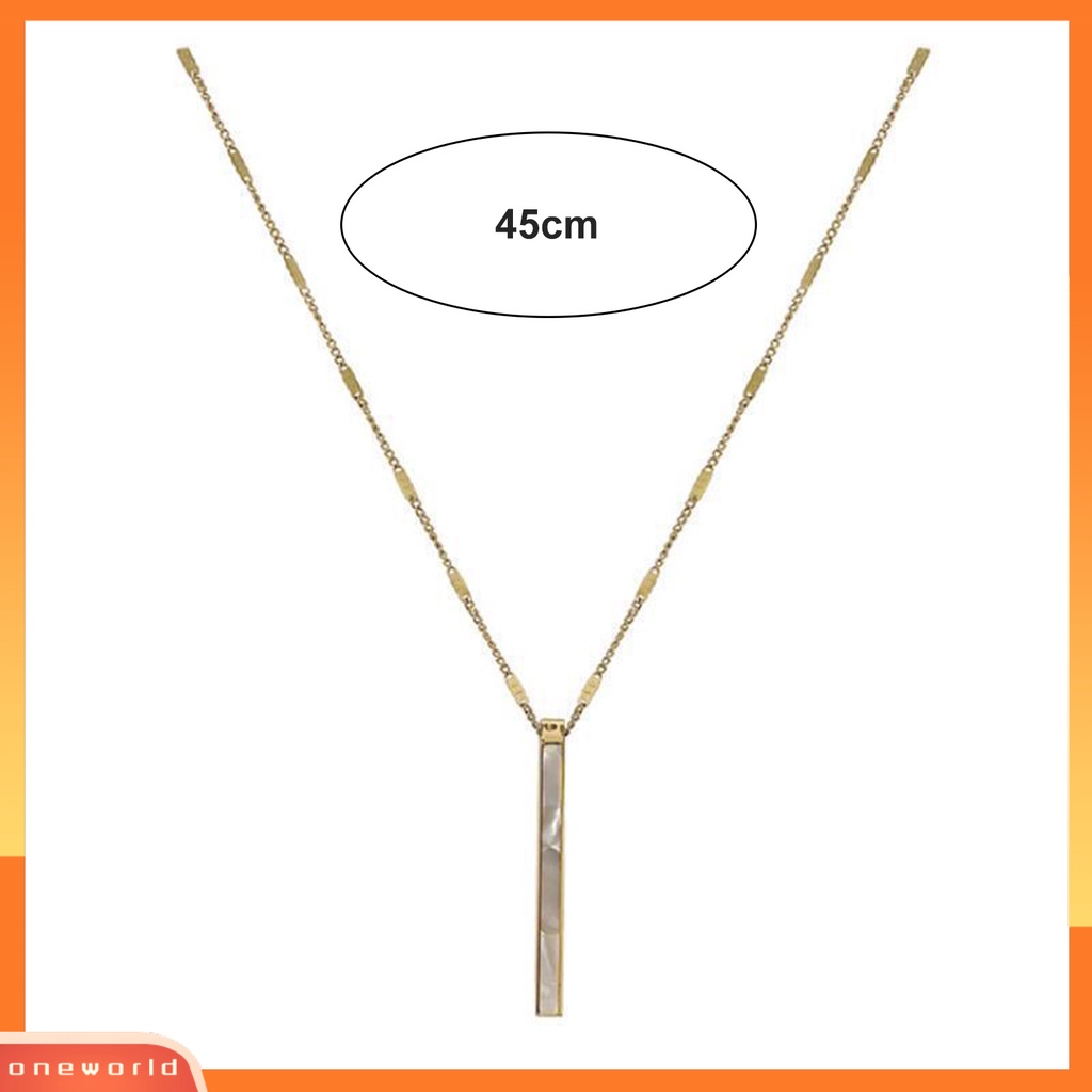 [EONE] Wanita Kalung Emas Slim Rantai Minimalis Elegan Panjang Liontin Wanita Klavikula Kalung Fashion Perhiasan