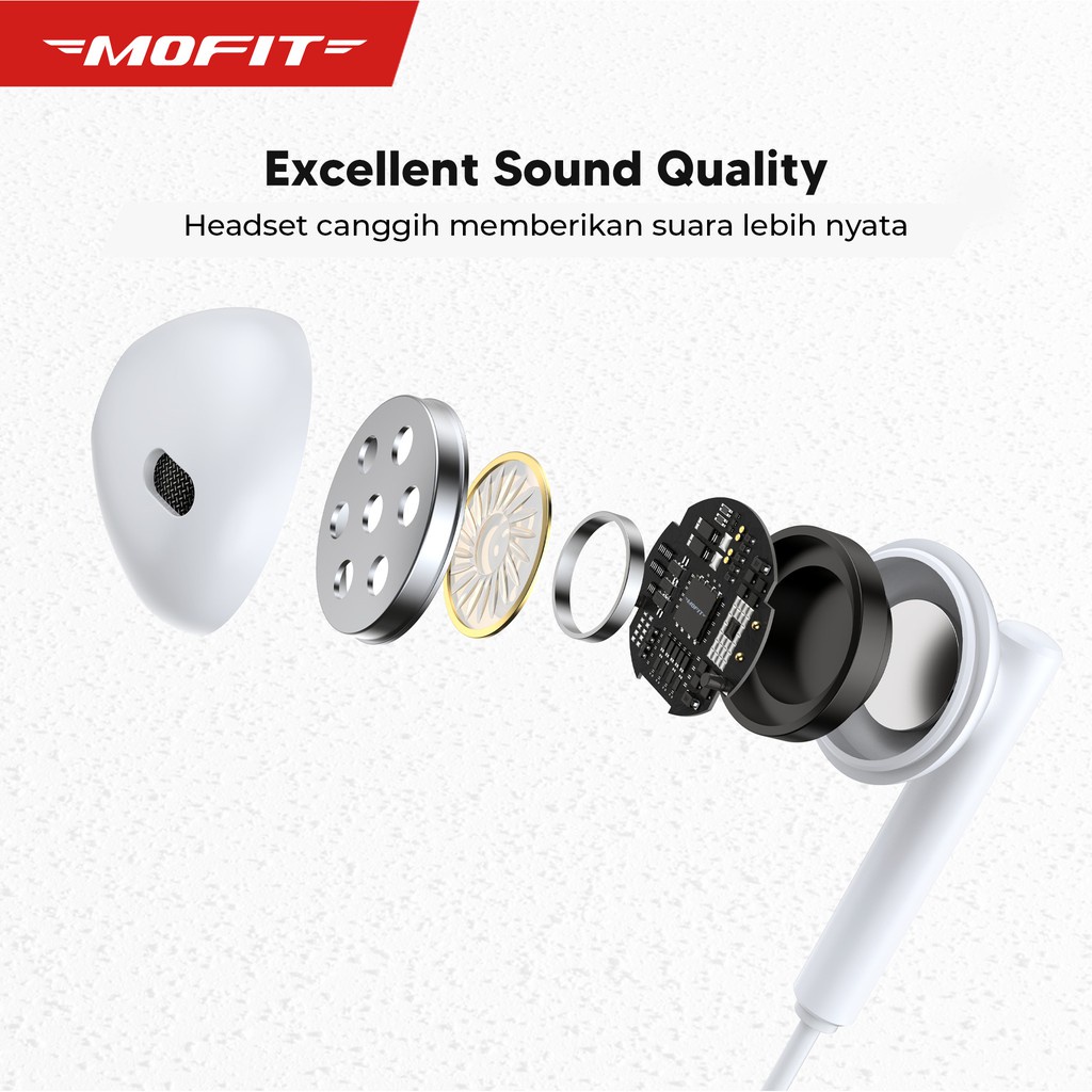 Handsfree / Earphone MOFIT M6P Extra Bass – Original