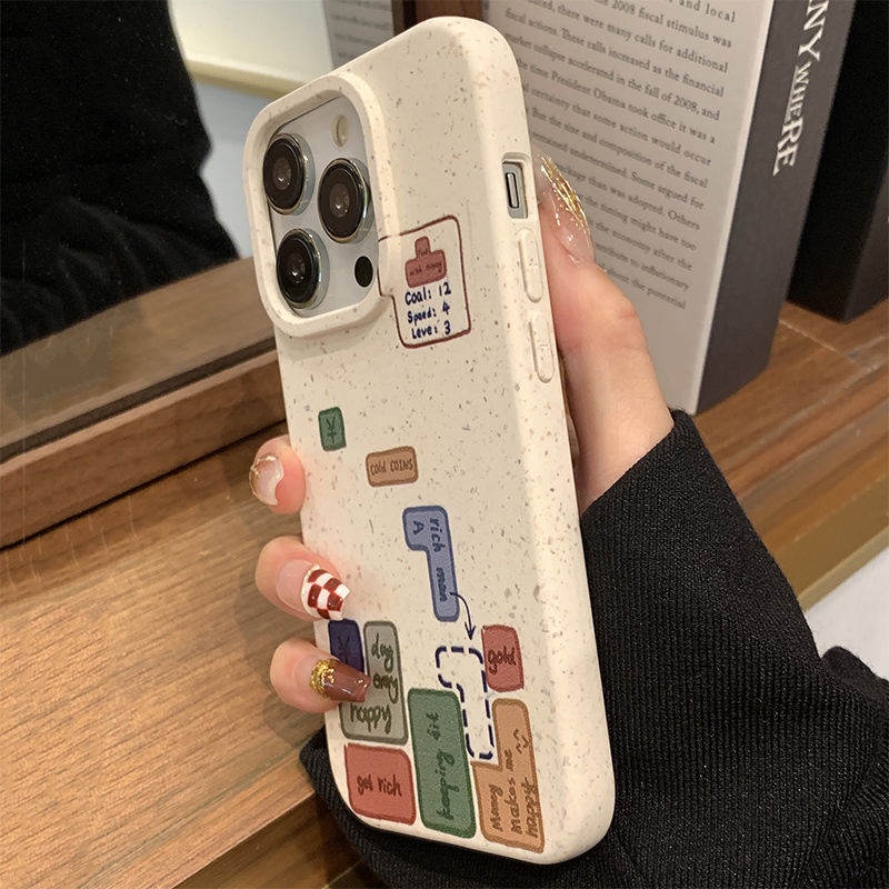 Cocok Untuk Iphone14 Pro Max iPhone Phone Case Ramah Lingkungan Degradable Phone Case Kamera Perlindungan Tahan Guncangan Kompatibel Dengan iPhone 13 13pro 13prm iPhone 11 7Plus 8Plus Xr XS 12 Pro Max Casing Ponsel