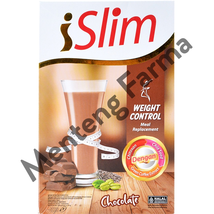 I Slim Cokelat 324 Gr (6 Pcs) - Susu Diet Pengganti Makan