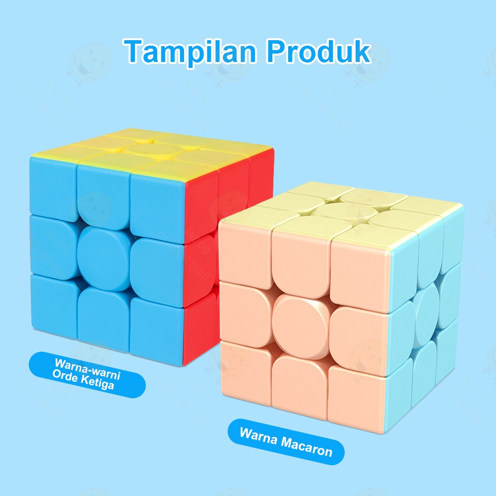 Poney Rubik 3x3x3 Rubik magic cube meilong speedcube asli Kubus ajaib