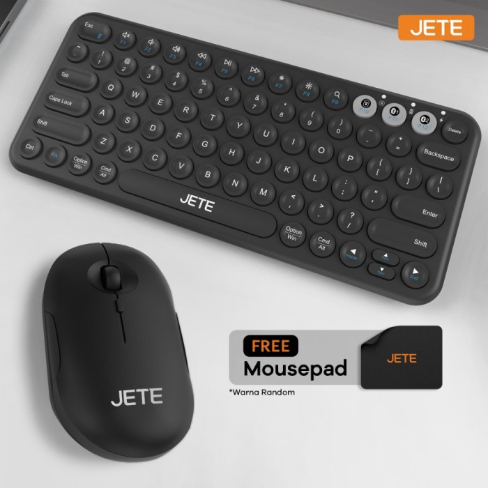 Bundle JETE Keyboard Bluetooth SK1 + Mouse MS3 Wireless - Garansi Resmi