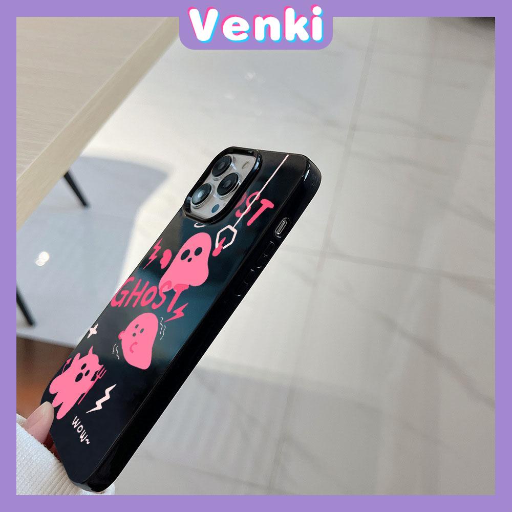 VENKI - For iPhone 11 iPhone Case Black Glossy TPU Soft Case Shockproof Protection Camera Angel Devil Compatible with iPhone 14 13 Pro max 12 Pro Max xr xs max 7Plus 8Plus