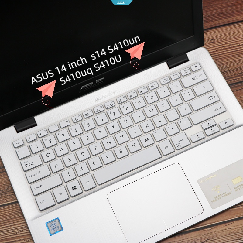 Film Keyboard Full Cover Laptop Untuk Laptop Model ASUS 14inch Vivobook S14 S410un S410uq S410U Silikon Tahan Air Film Perlindungan Keyboard Komputer [ZK]