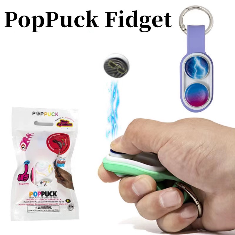 Poppuck Fidget Dekompresi Mainan Mobil Gantungan Kunci Puzzle Jump Bead Magnetic Magnet Keyring Kreatif Tas Liontin