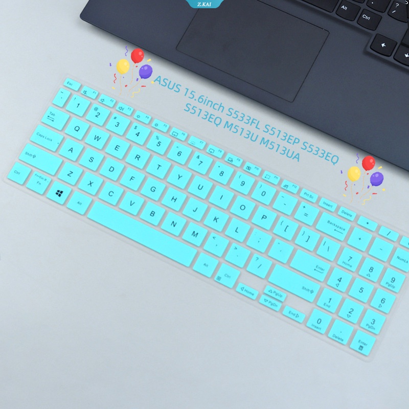 Cover Keyboard Komputer Untuk Model ASUS 15.6inch S533FL S513EP S533EQ S513EQ M513U M513UA Warna Solid Silikon Tahan Air Pelindung Kulit Keyboard Laptop Penutup Debu [ZK]