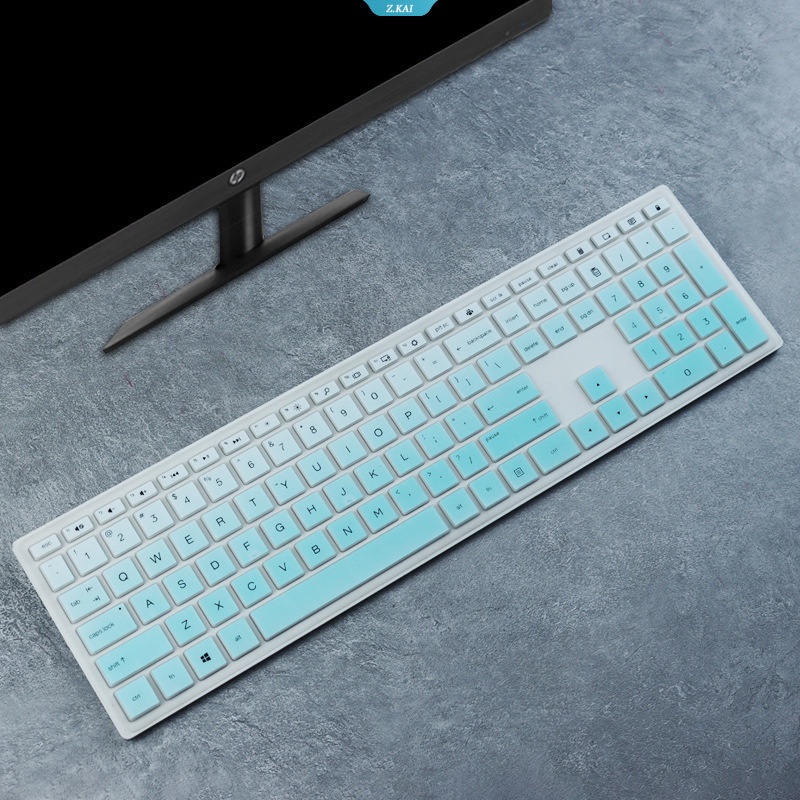 Cover Keyboard Komputer Untuk Model HP 17inch Serba HD 27-d074 Desktop 22-df010 Warna Solid Silikon Tahan Air Pelindung Kulit Keyboard Komputer Penutup Debu [ZK]