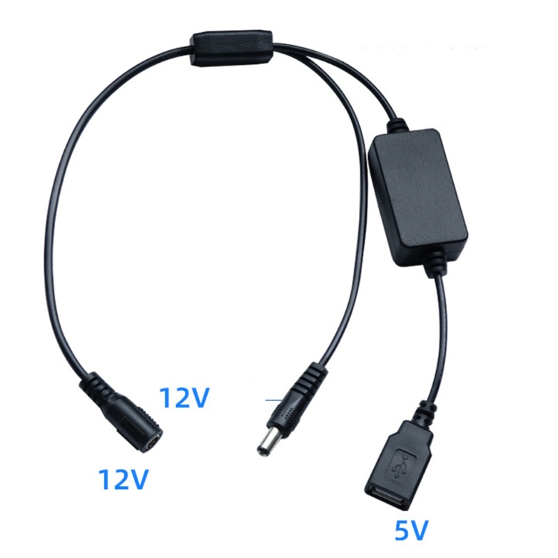 Vivi 12V DC 5.5x2.1mm Female to 5.5x2.1mm 12V USB 5V Kabel Pengisian Daya Untuk Router Kamera Speaker Perangkat 12V 5V Apa Saja