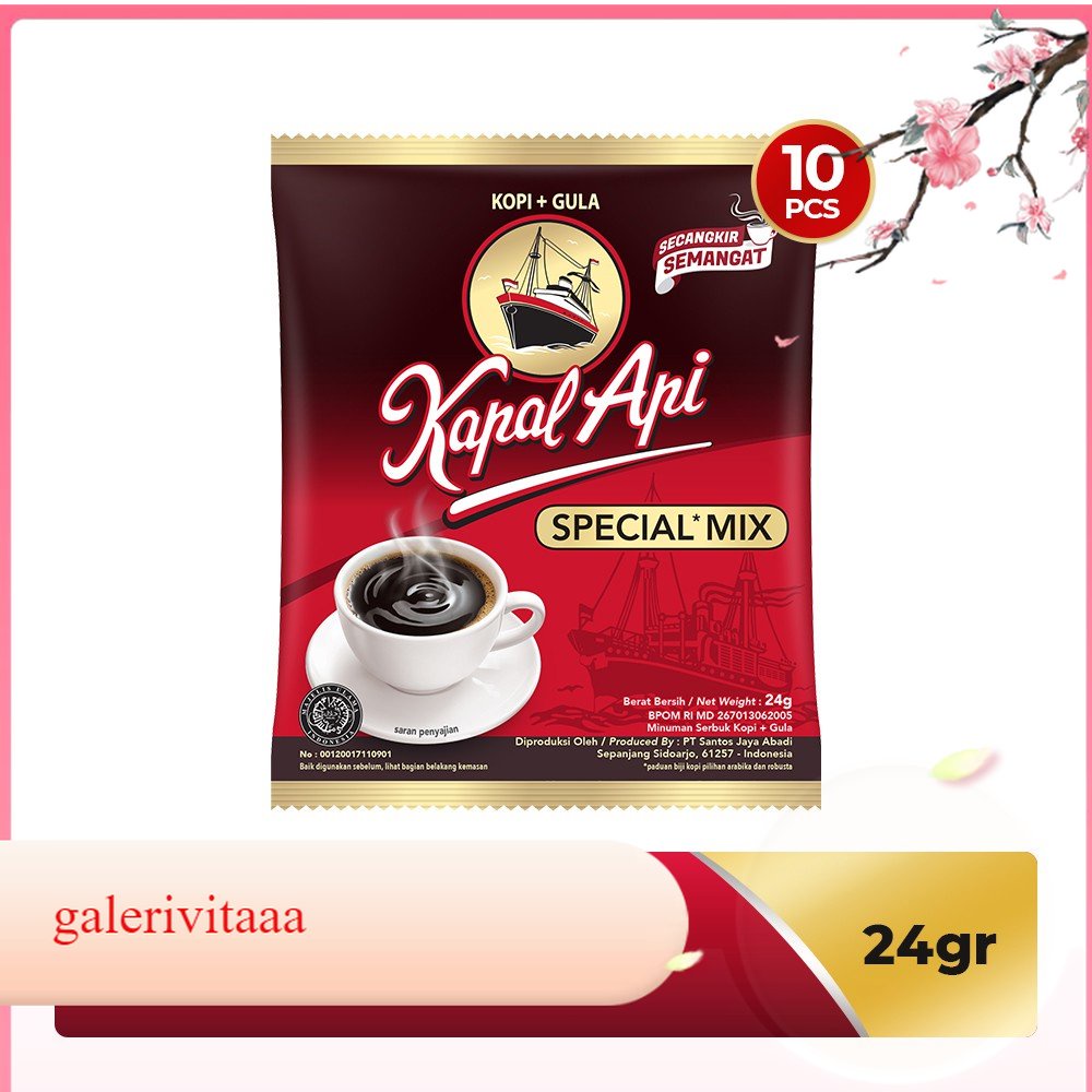 

Kapal Api Special Mix 1 Renteng ( Isi 10 Pcs x 24 Gram )