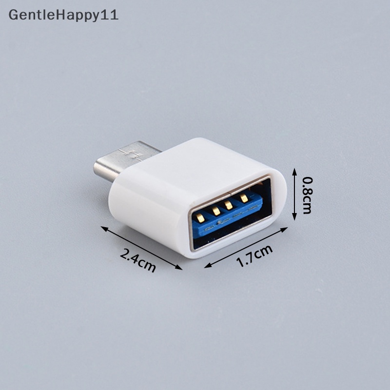 Gentlehappy Konektor Data OTG Adaptor Mini Tipe C Ke USB Untuk Handphone Android id