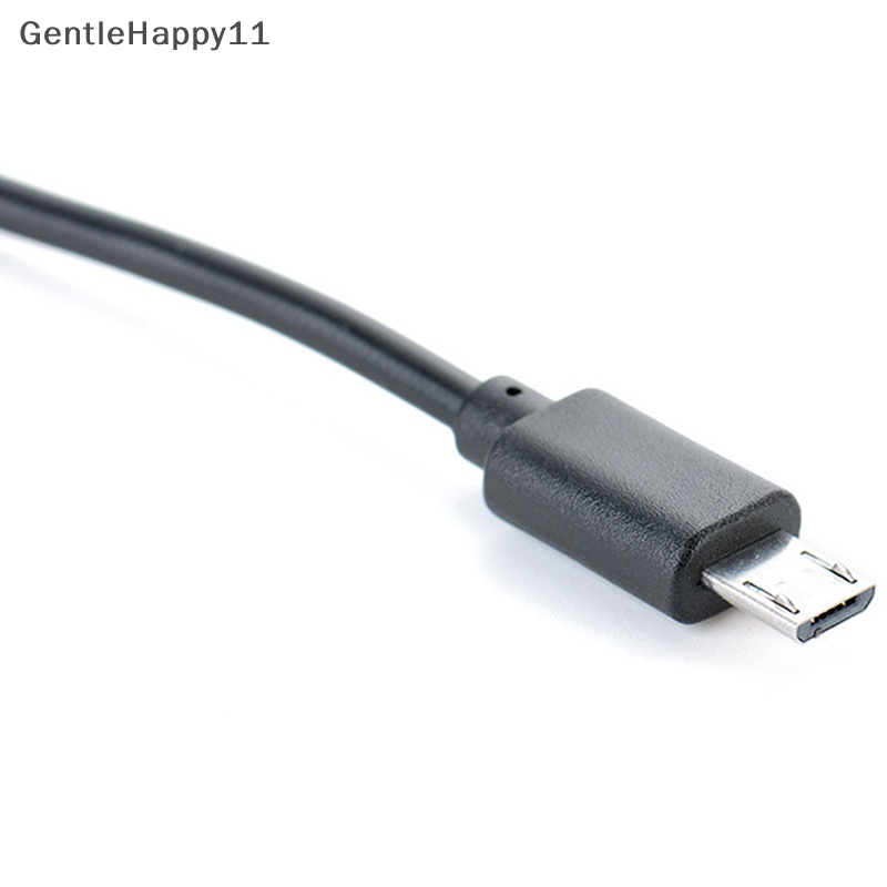 Gentlehappy Tipe C Male to Micro USB Male Sync Charge OTG Charge Kabel USB-C Cord Adapter id