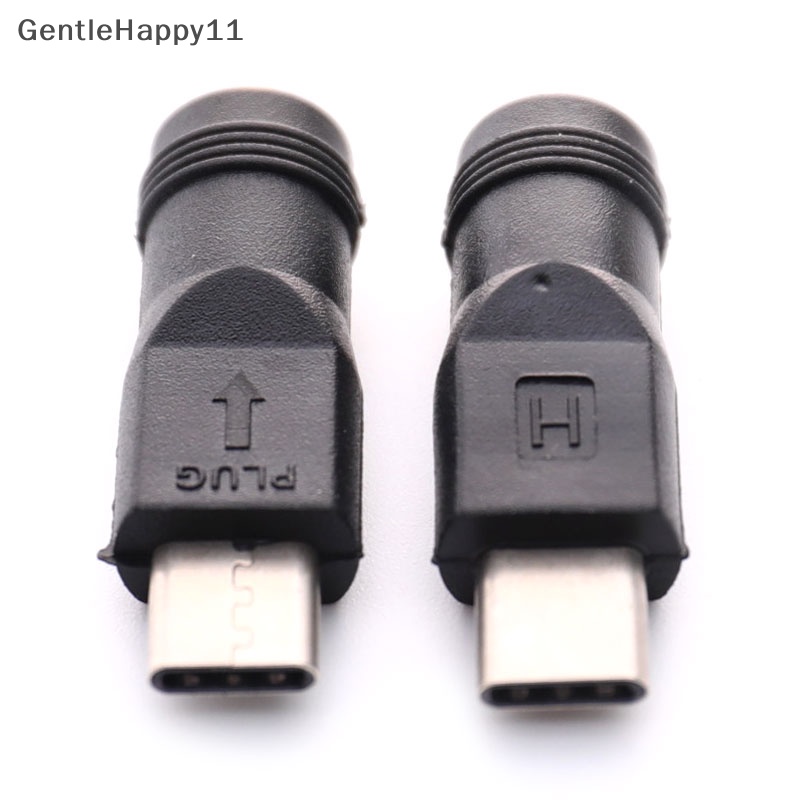 Gentlehappy Konverter Adaptor Listrik DC 5.5x2.1mm Female Jack to USB Tipe C Male Connector id