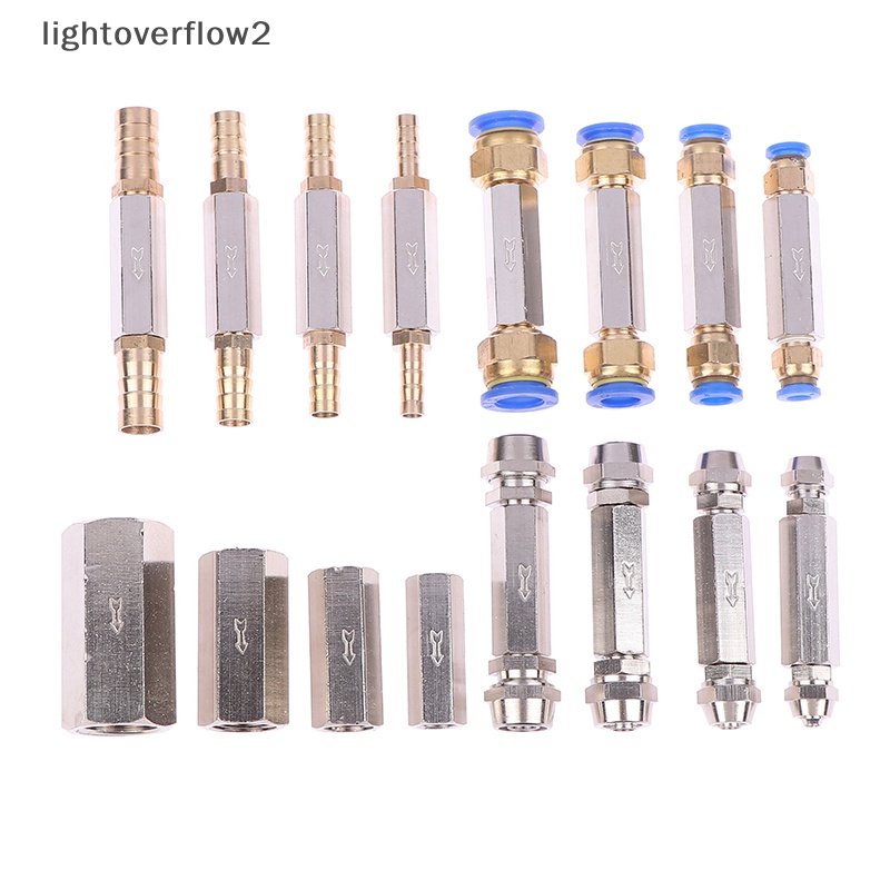 [lightoverflow2] Pneumatic Check Valve OD Selang One Way Valve Air Kompresor Pipa Fitg Adapter [ID]