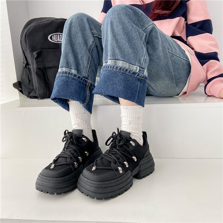 [DREAM] 270 Sepatu Wedges Sneakers Wanita Sport Shoes Casual Fashion Korea Karet Premium