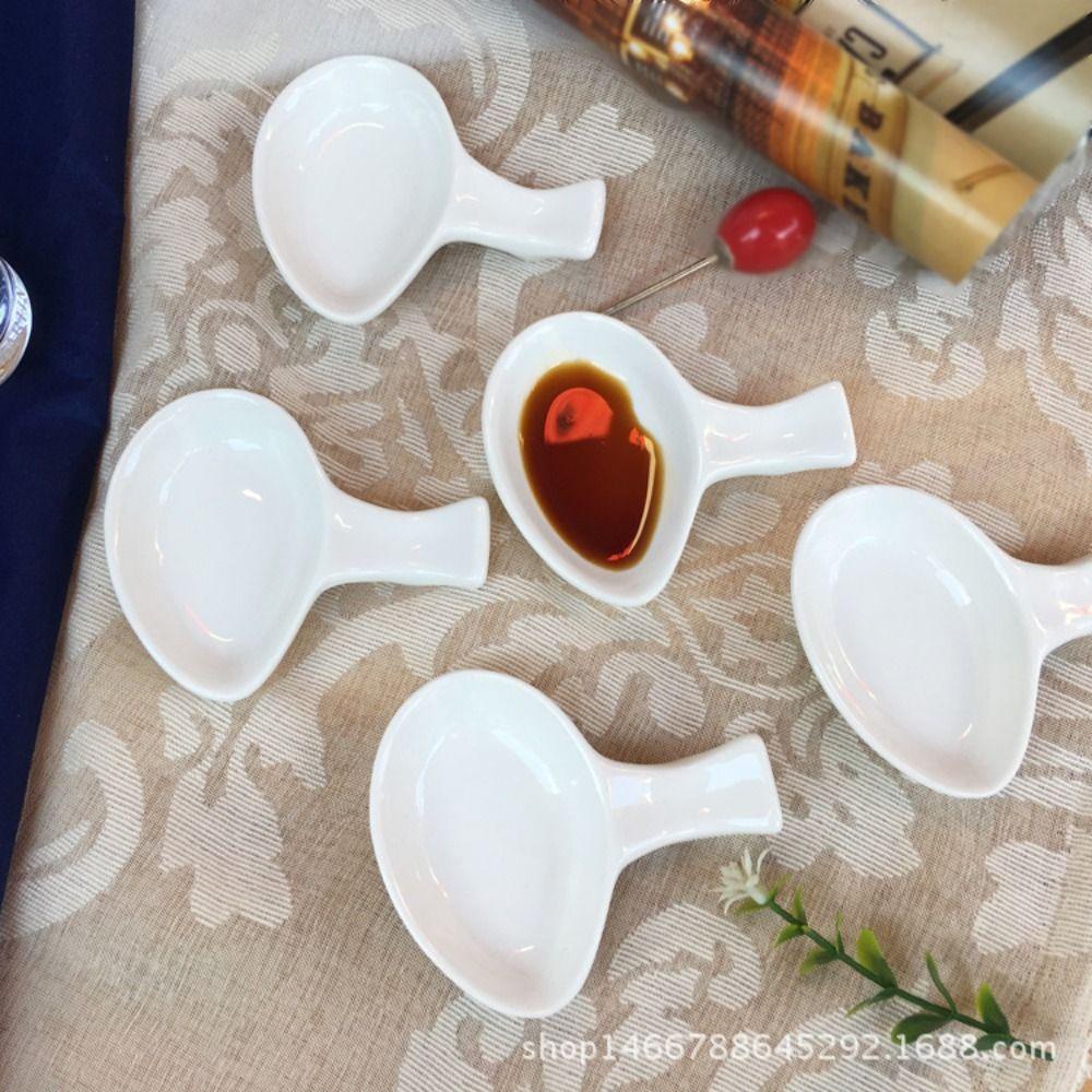 [Elegan] Sauce Dish 5pcs Spice Tempat Sumpit Dapur Cuka Kecap Seasoning Tray