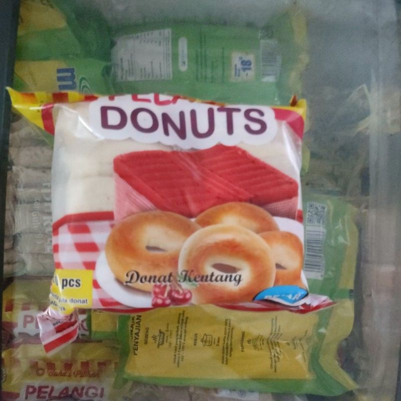 

donat pelangi besar isi 10 520gr *10