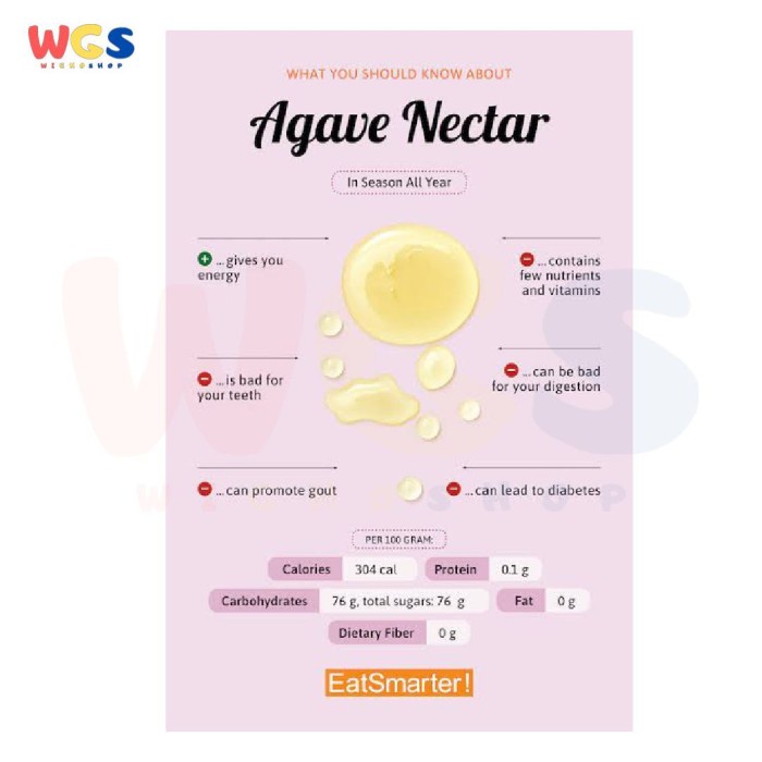 Sunny Via Agave Syrup 100% Natural Alternative 350g