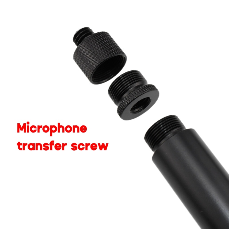 Cre Microphone Stand Adapter Screw Sekrup Konverter 5per8 3/8 1/4 Untuk Microphone Kamera Tripod Stand Sekrup Aluminium Allo