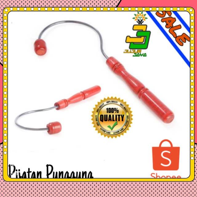 Alat Pijat/Pijatan Punggung Kayu Refleksi Punggung Pegangan Bergerigi