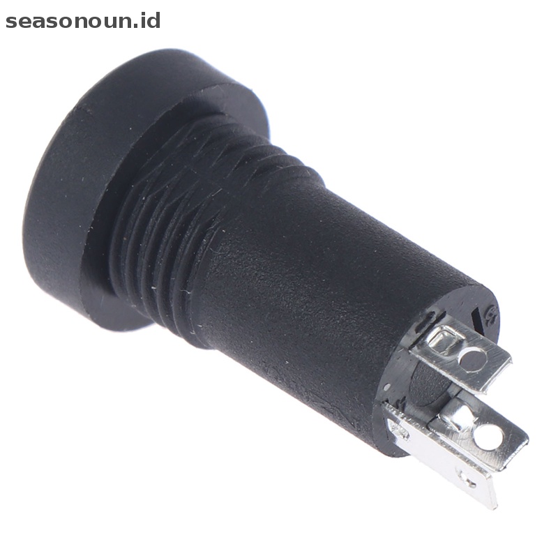 Seasonoun 3.5MM Audio Jack Socket 3tiang Hitam Stereo Solder Panel Mount Gold Dengan Mur.