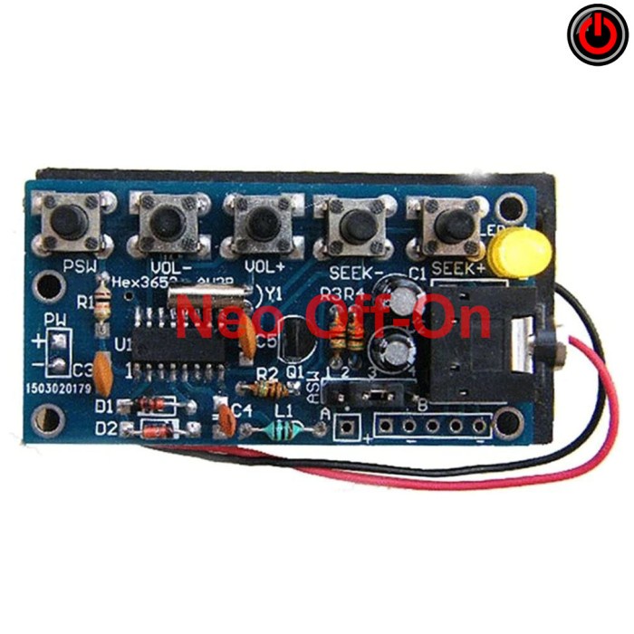 DIY Mini FM Stereo Radio Digital Kit Set Elektronik Rakit Sendiri Hobi