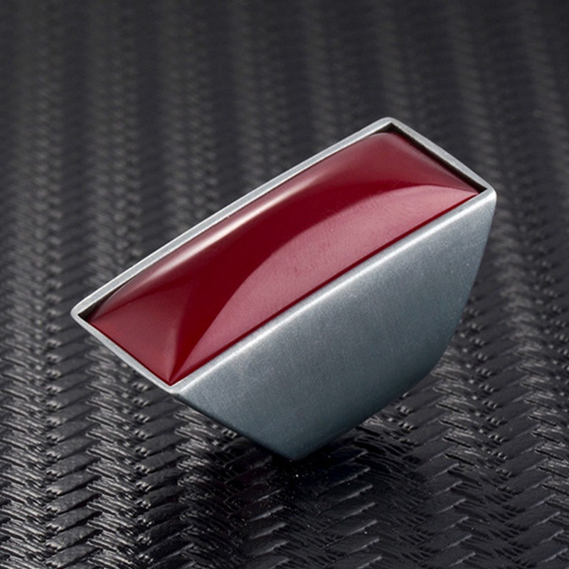 Fashion Berlebihan Cincin Logam Permata Buatan Bohemian Besar Untuk Pria Wanita Kepribadian Perhiasan Kasual Etnik Sederhana