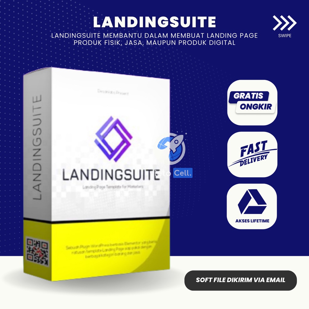 LANDINGSUITE - 150 Template Elementor Landingpage Berbagai Niche Lifetime Layanan Digital