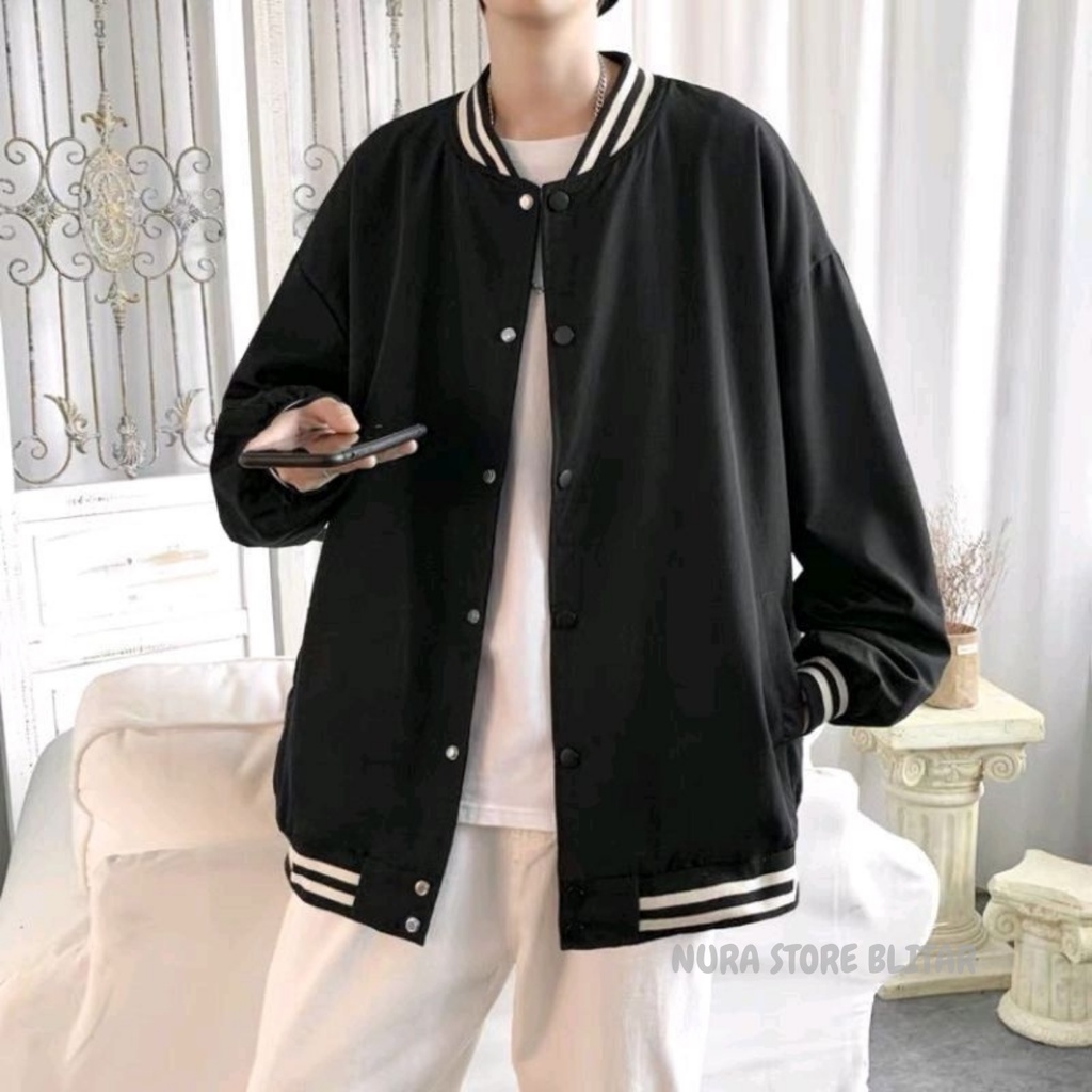 Jaket Big Size Varsity L XL XXL XXXL XXXXL XXXXXL Cowok Cewek Oversize Baseball Bomber Jacket Sweate